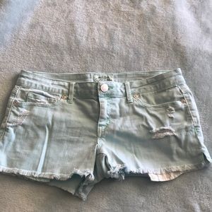 Aero blue/green shorts